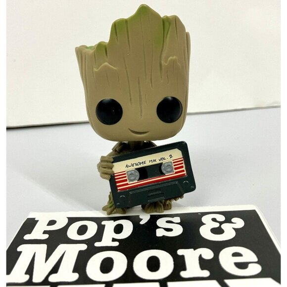 Funko Pop! Baby Groot With Mix Tape 260 Collectors Corps Loose Vaulted Figure - Picture 2 of 11